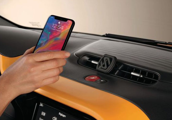 Support smartphone magnétique - sur aération